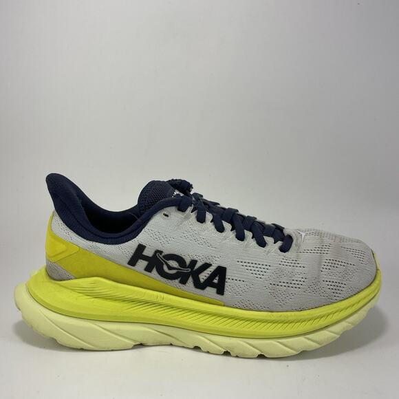 Hoka One One Mach 4 Running Shoes Womens Size 6.5 B White Citrus Sneakers - Picture 1 of 11